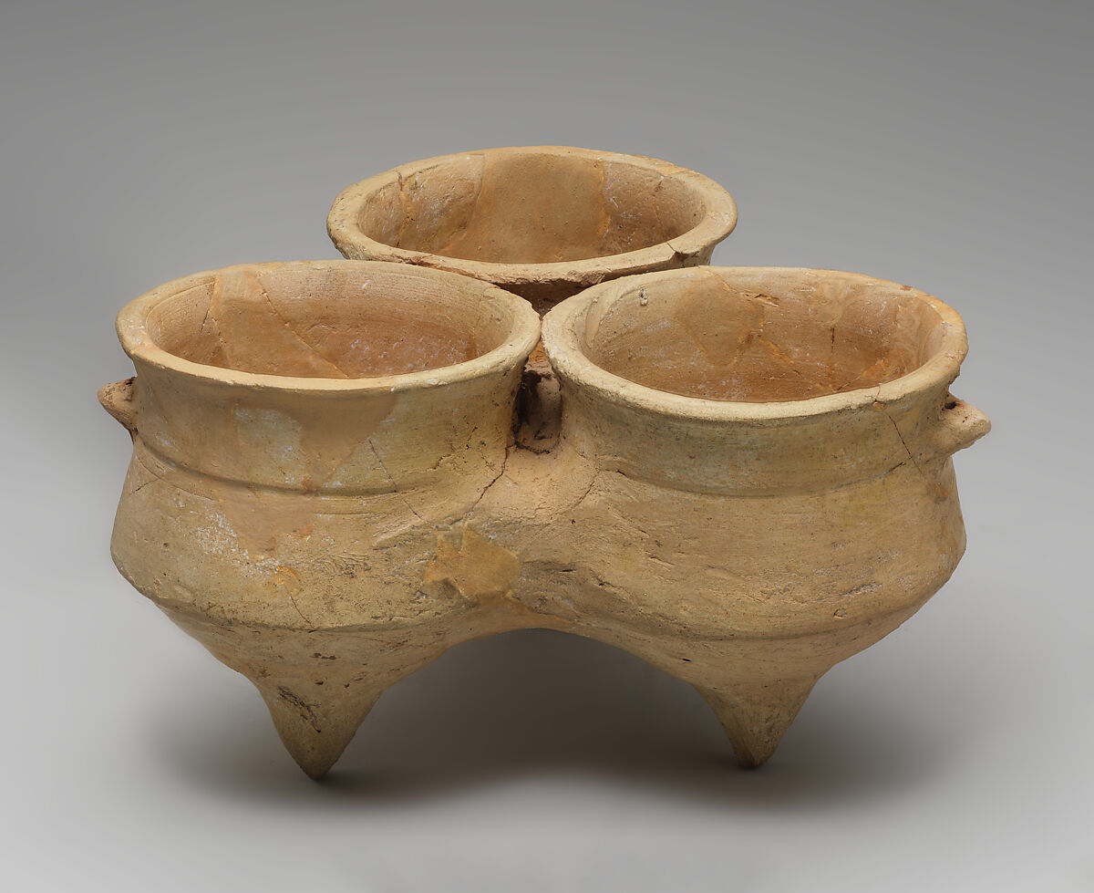 Triple vessel, Ceramic, Iran