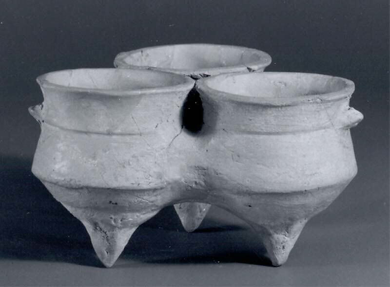 Triple vessel, Ceramic, Iran 