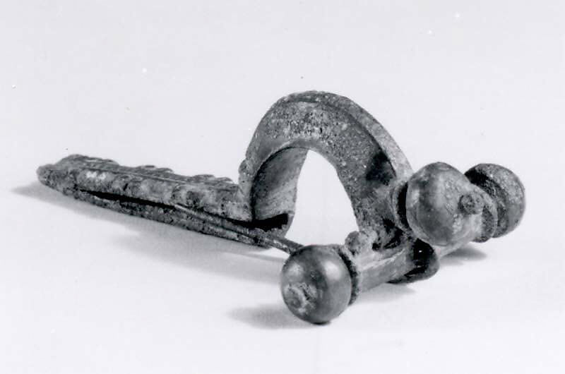 Crossbow fibula, Bronze, Roman 