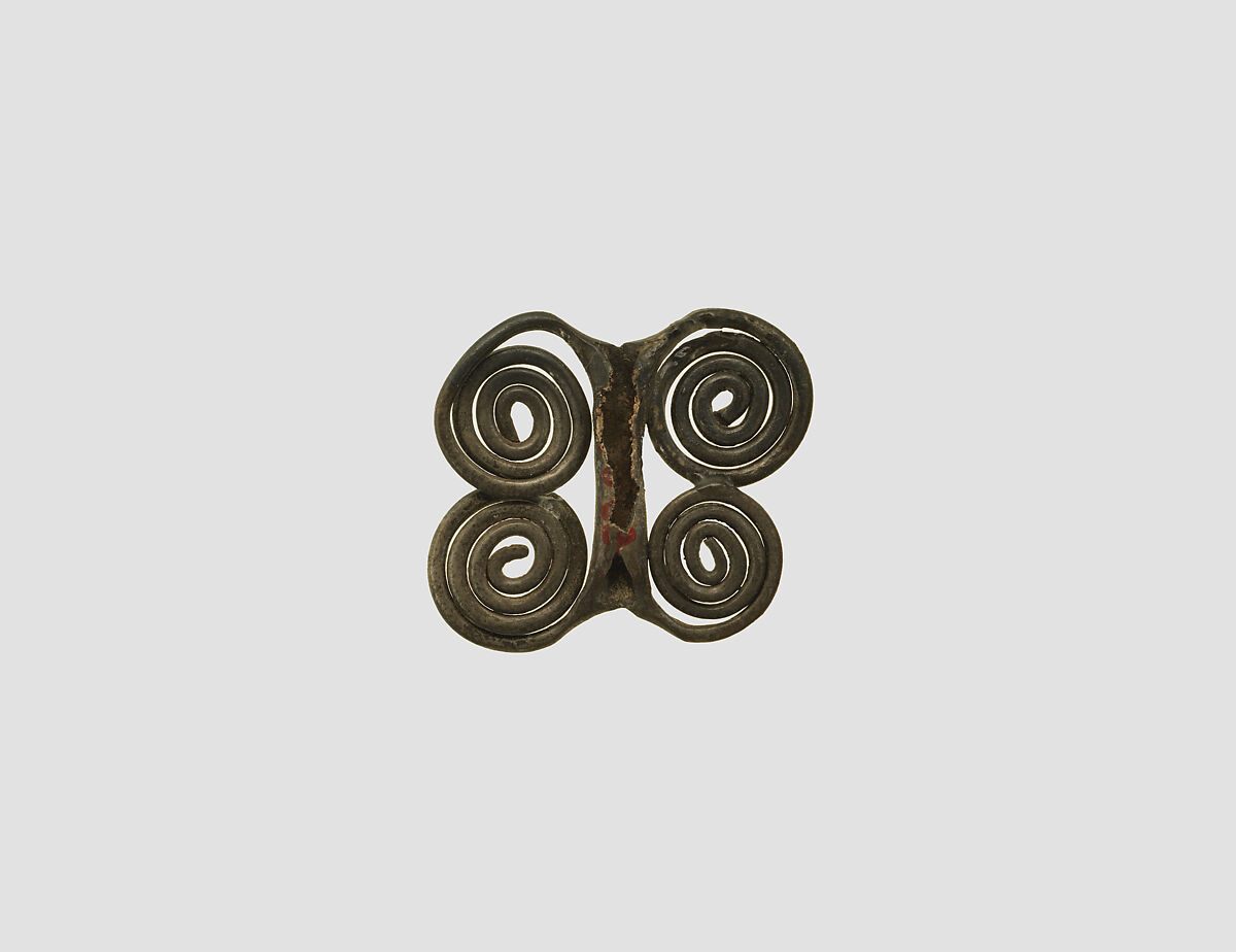 Spiral bead, Silver, Iran