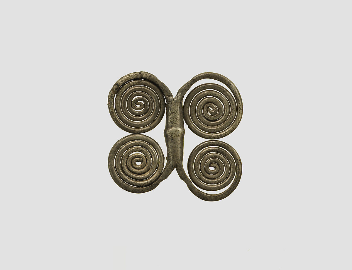 Spiral bead, Silver, Iran 