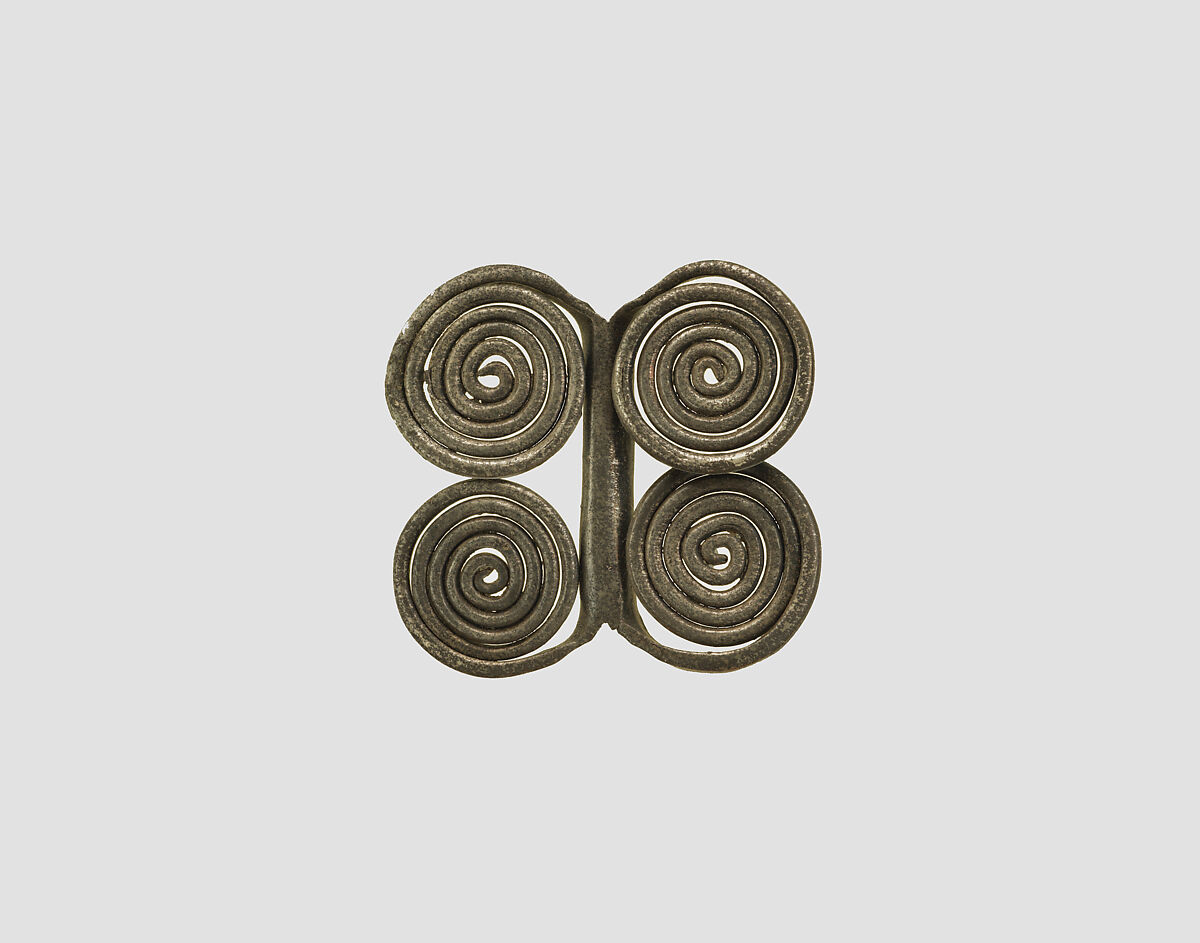 Spiral bead, Silver, Iran