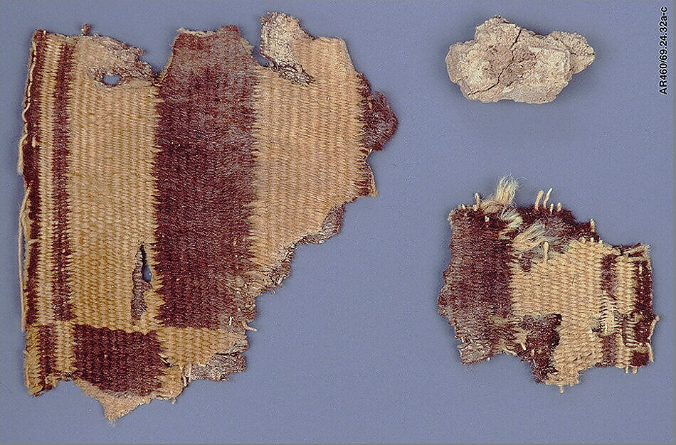Textile fragment, Wool, Sasanian