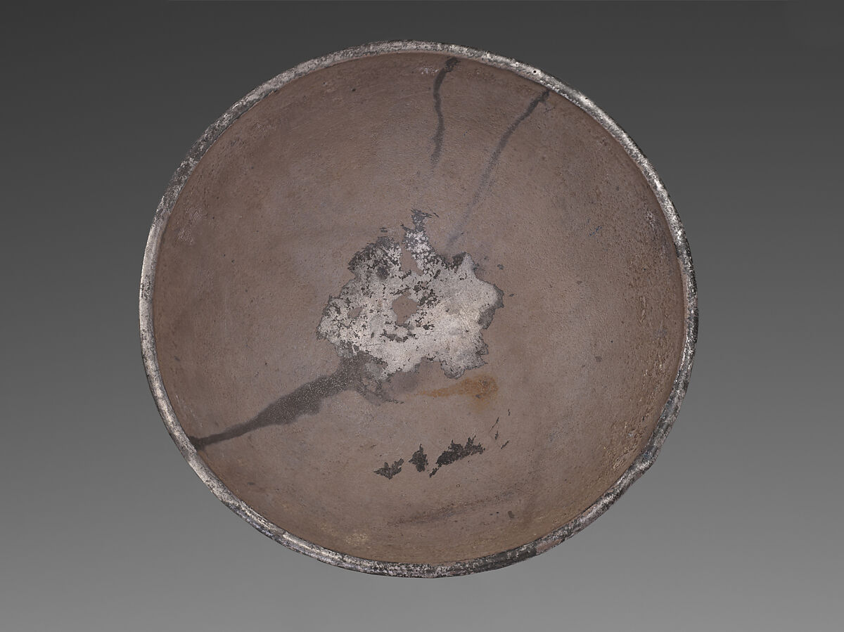 Bowl with female busts in medallions, Silver, Sasanian