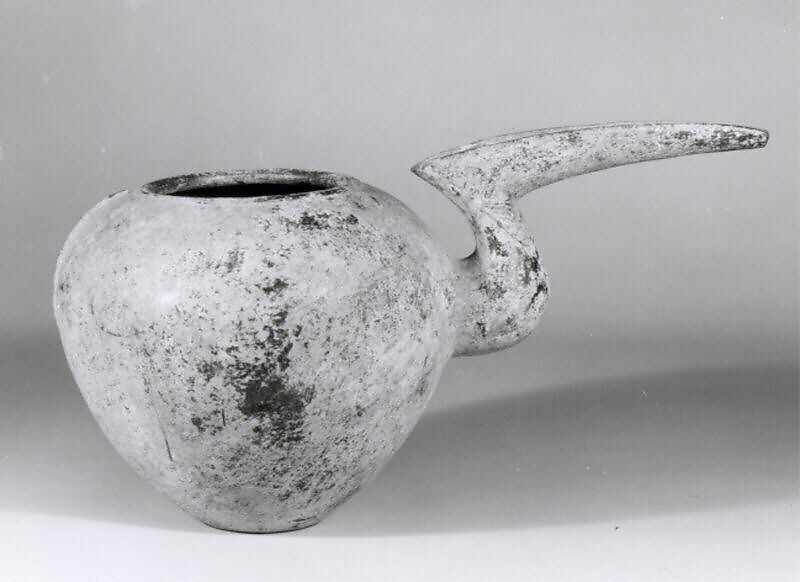 Spouted pitcher, Ceramic, Iran 