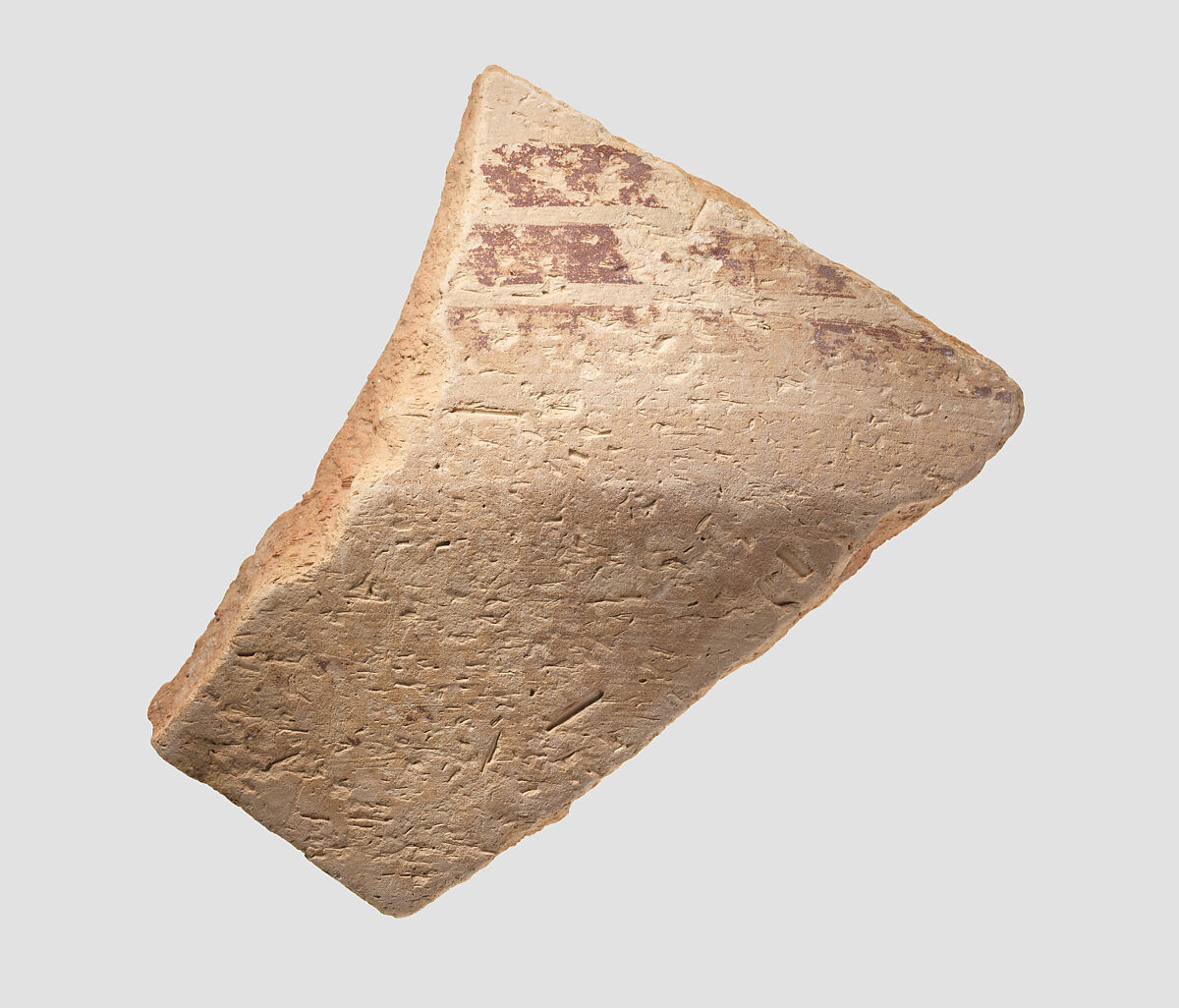 Carinated jar or bowl sherd, Ceramic 