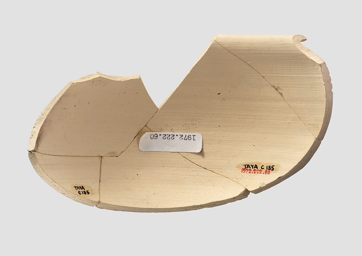 Bowl rim sherd, Ceramic