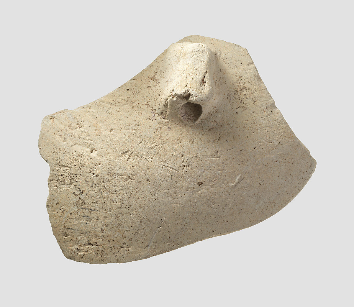 Sherd with lug, Ceramic 