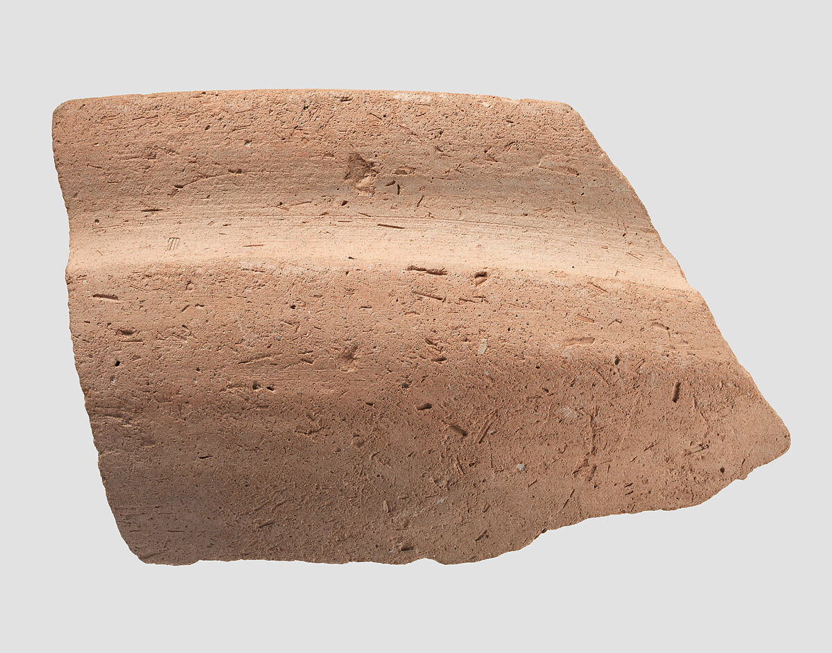 Bowl rim sherd, Ceramic 