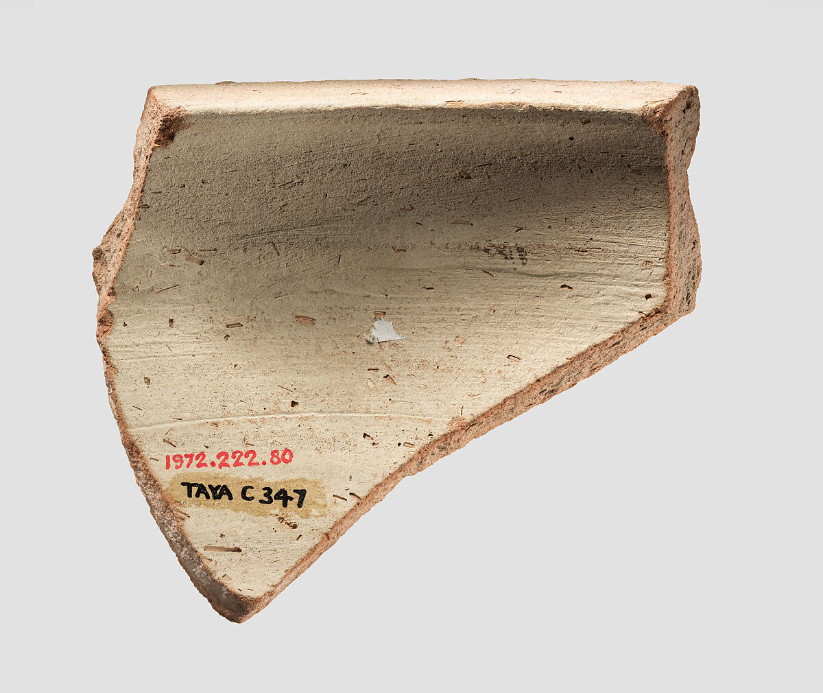 Bowl rim sherd, Ceramic