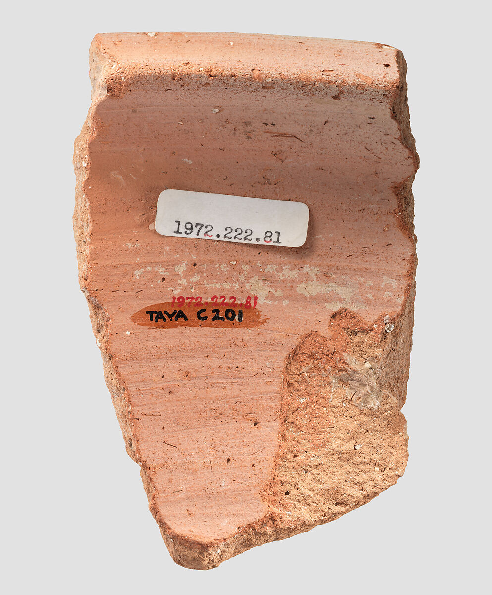 Bowl rim sherd, Ceramic