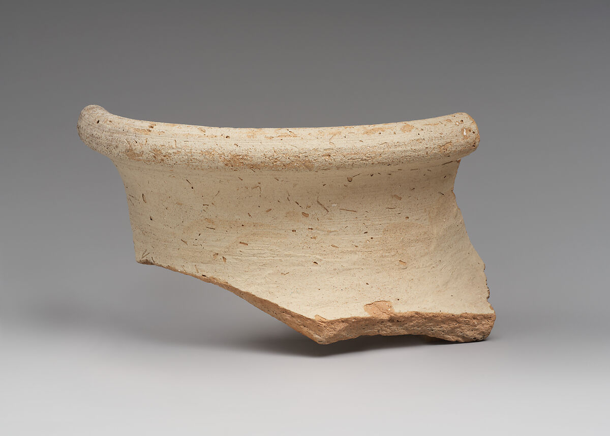 Jar rim sherd, Ceramic 