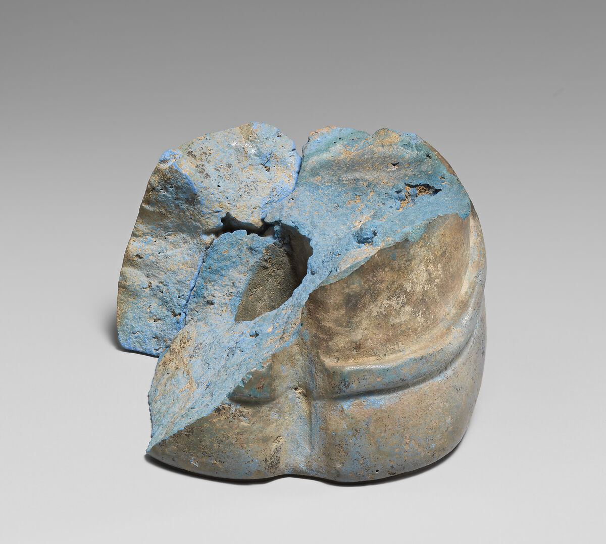 Furniture element, Glass, Egyptian Blue, Iran