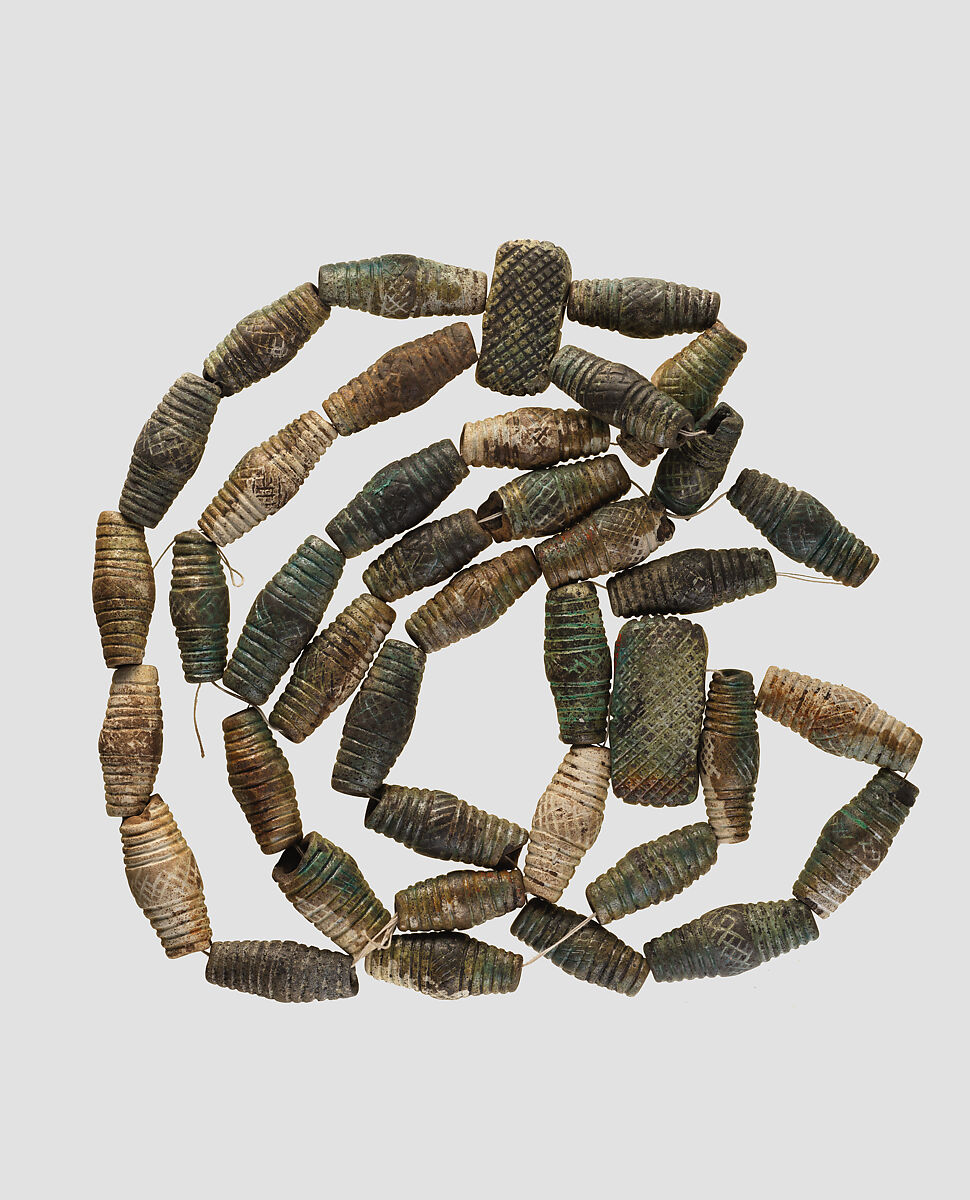 Beads, Faience, glaze, Iran 