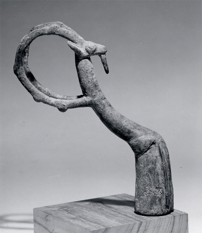 Whetstone handle, Bronze, Iran 