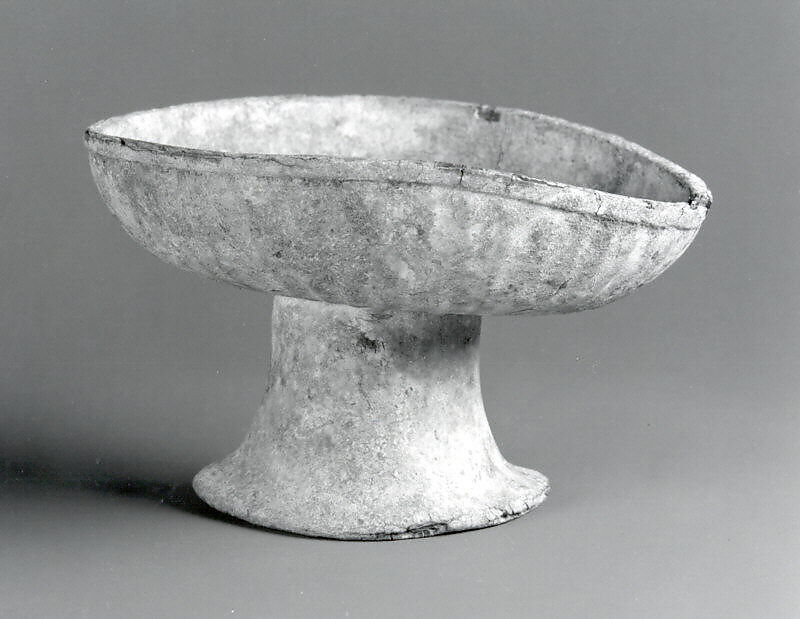 High-footed bowl, Pewter, Sasanian 