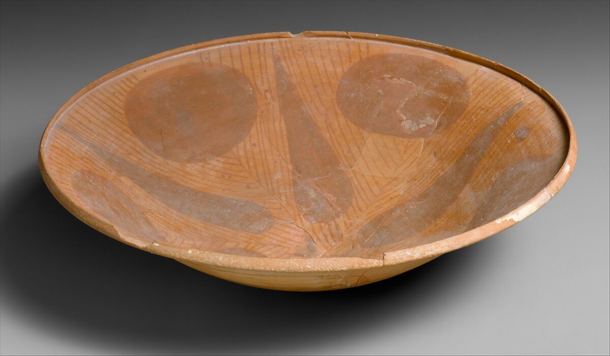Open bowl, Ceramic, paint, Nabataean 