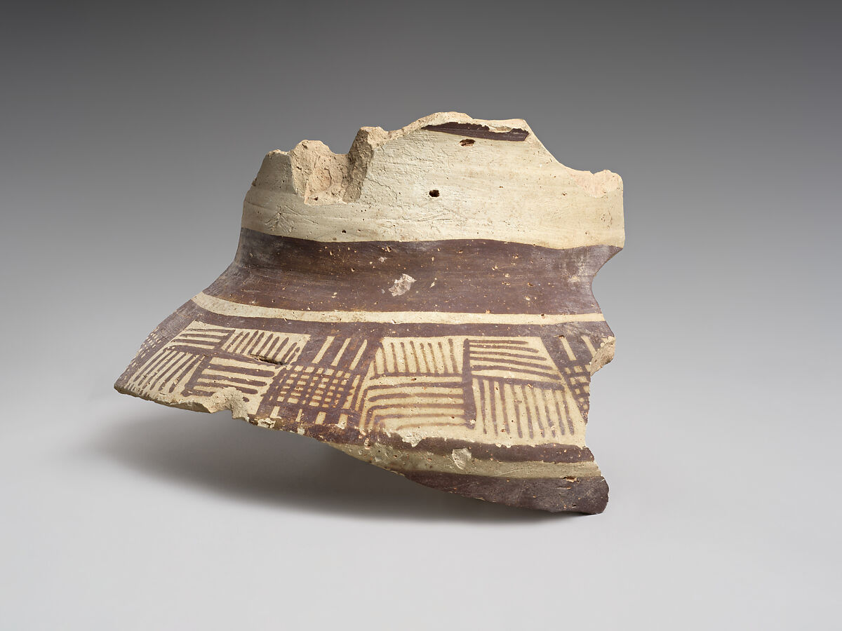 Jar sherd, Ceramic, paint, Iran 