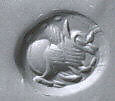 Stamp seal, Carnelian, Sasanian 