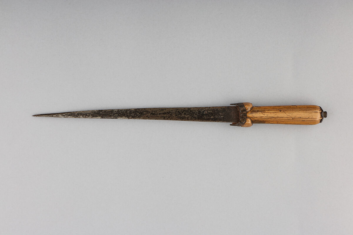 Ballock Knife, Steel, horn, British