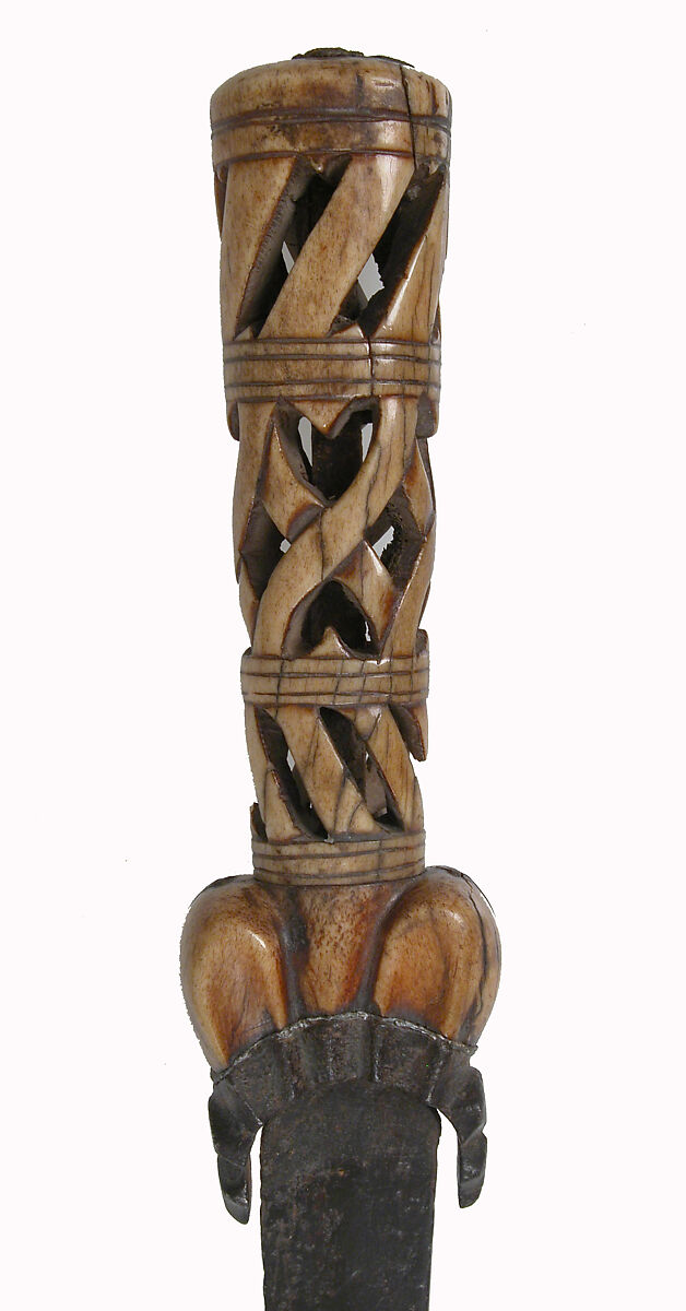 Ballock Knife, Steel, bone, lead, Western European, possibly Britain