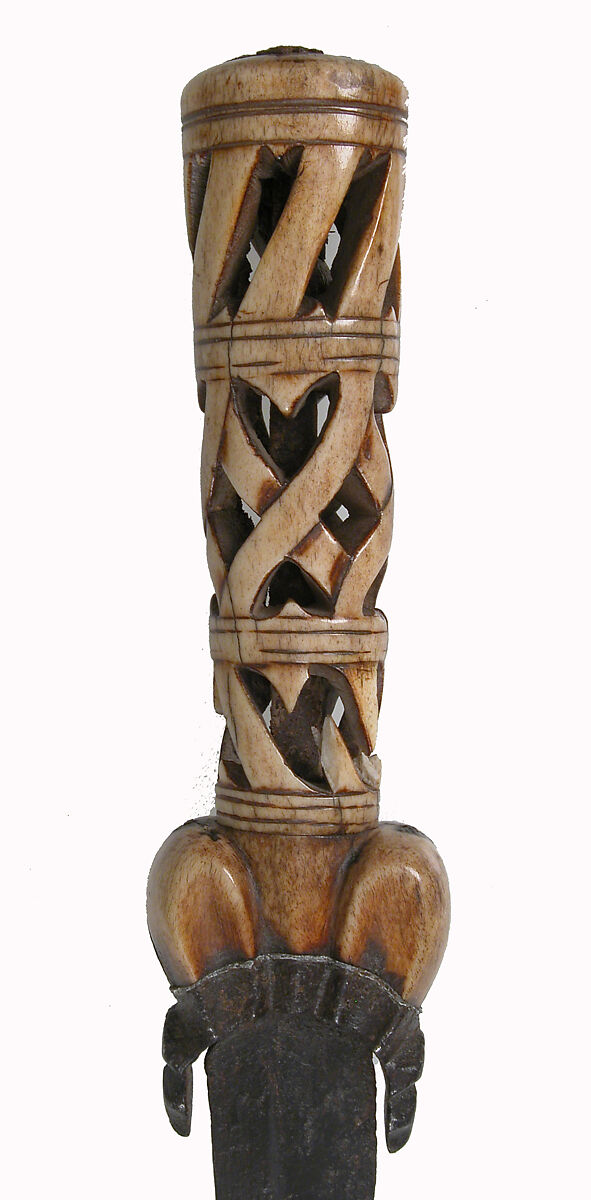 Ballock Knife, Steel, bone, lead, Western European, possibly Britain