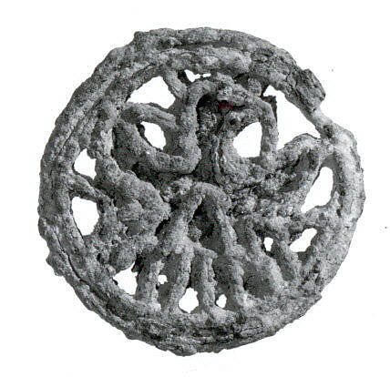 Compartmented stamp seal, Copper alloy, Bactria-Margiana Archaeological Complex 