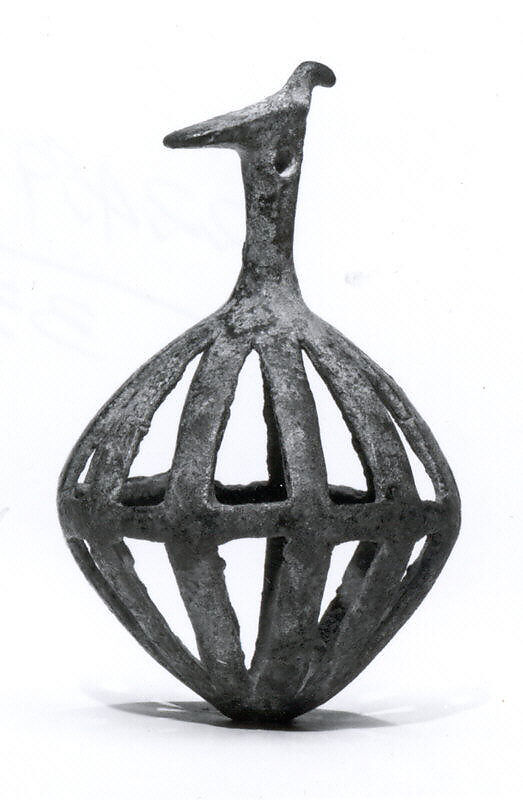 Openwork rattle bell, Bronze 