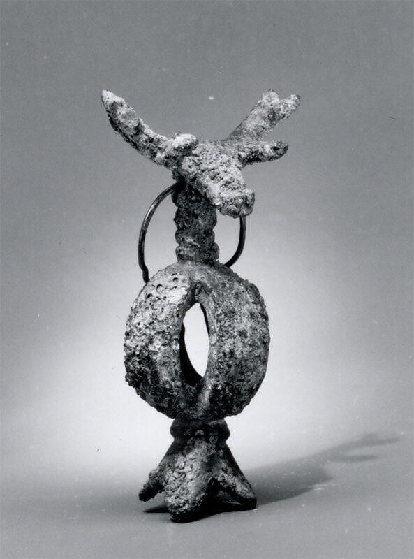 Openwork rattle bell or pendant, Bronze, Iran 