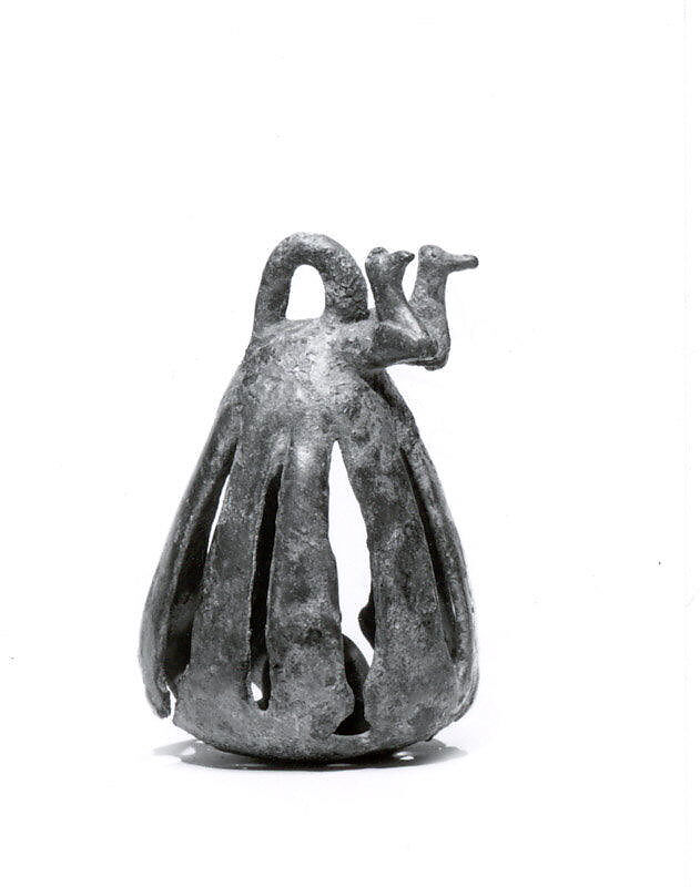 Openwork rattle bell, Bronze, Iran 