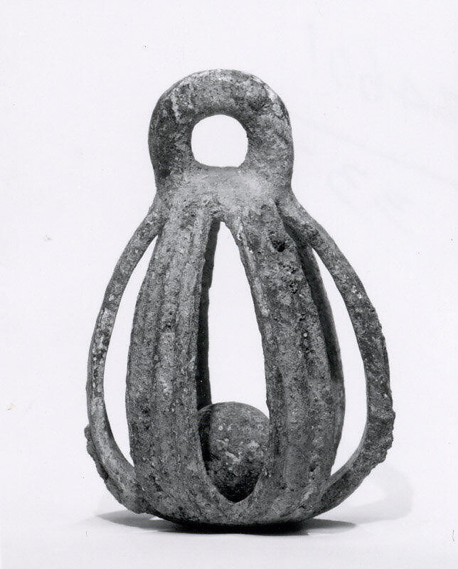 Openwork rattle bell, Bronze, Iran 