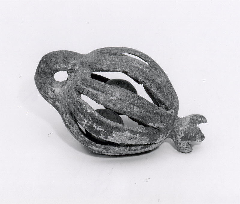 Openwork rattle bell, Bronze, Iran 