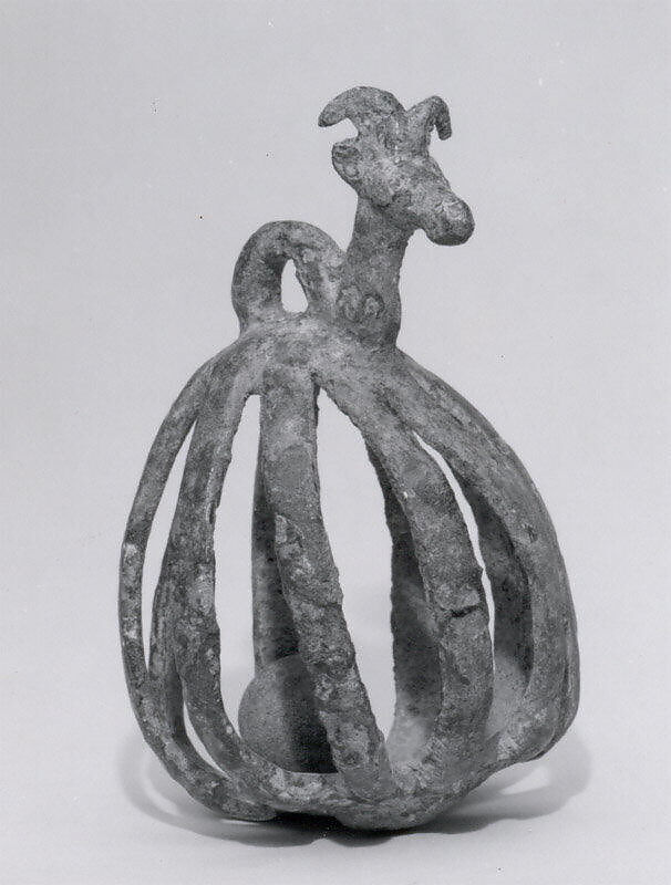 Openwork rattle bell, Bronze, Iran 