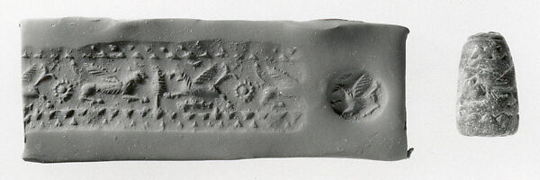 Conoid stamp-cylinder seal with monsters
