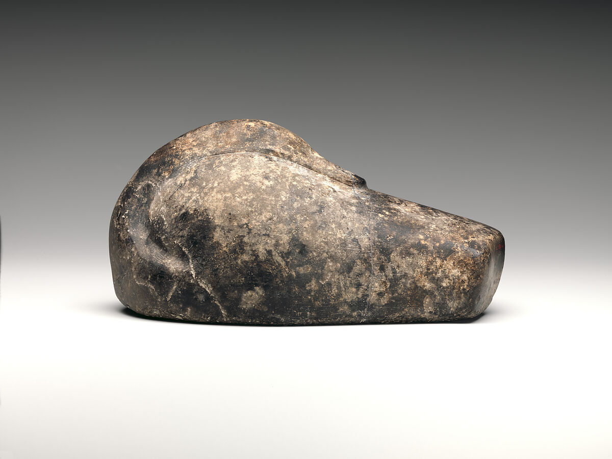 Weight in the shape of a duck, Stone, black
