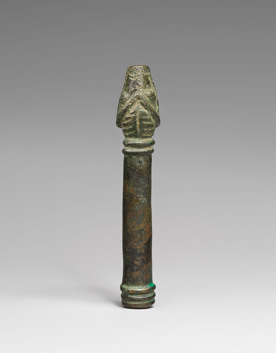 Zoomorphic tube, Bronze, Iran
