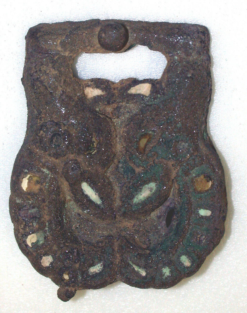 Buckle, Silver, stone inlays, Xiongnu 