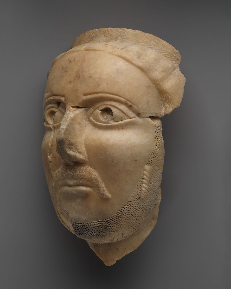 Head of a man, Alabaster (calcite)