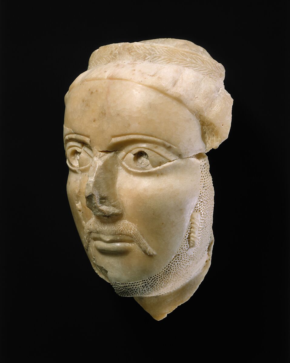 Head of a man, Alabaster (calcite) 