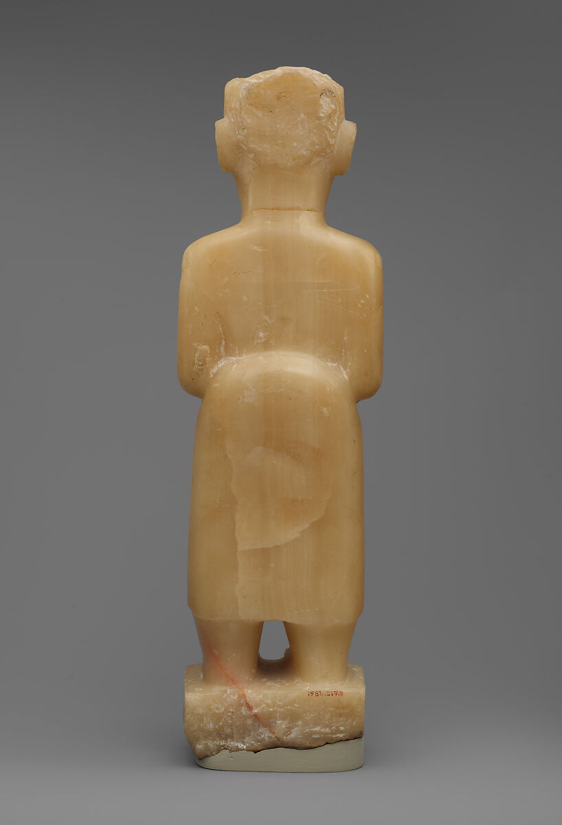 Standing male figure, Alabaster (calcite)