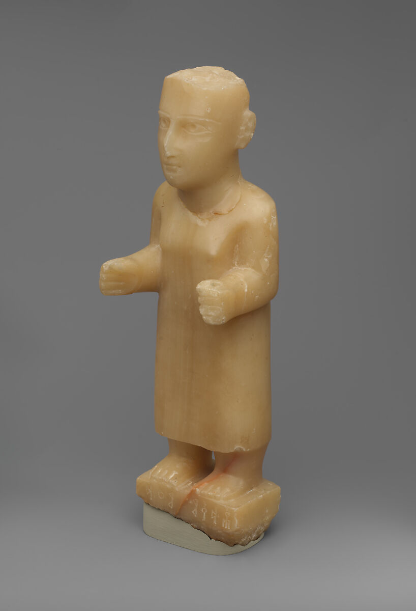 Standing male figure, Alabaster (calcite)