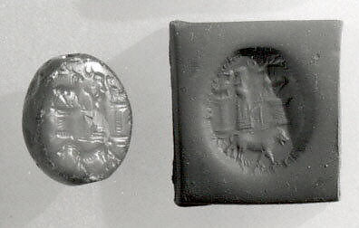Stamp seal (ovoid) with cultic scene
