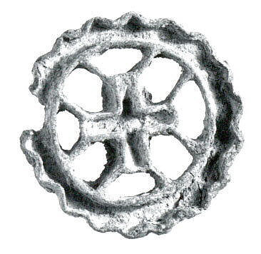 Compartmented stamp seal, Copper alloy, Bactria-Margiana Archaeological Complex 