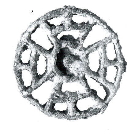 Compartmented stamp seal, Copper alloy, Bactria-Margiana Archaeological Complex 