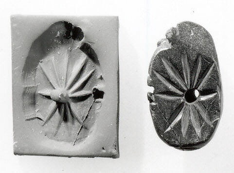 Recumbent bovid seal, Bitumenous limestone, Iran