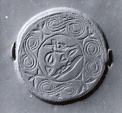 Stamp seal with a handle and a hieroglyphic inscription, Silver, Hittite
