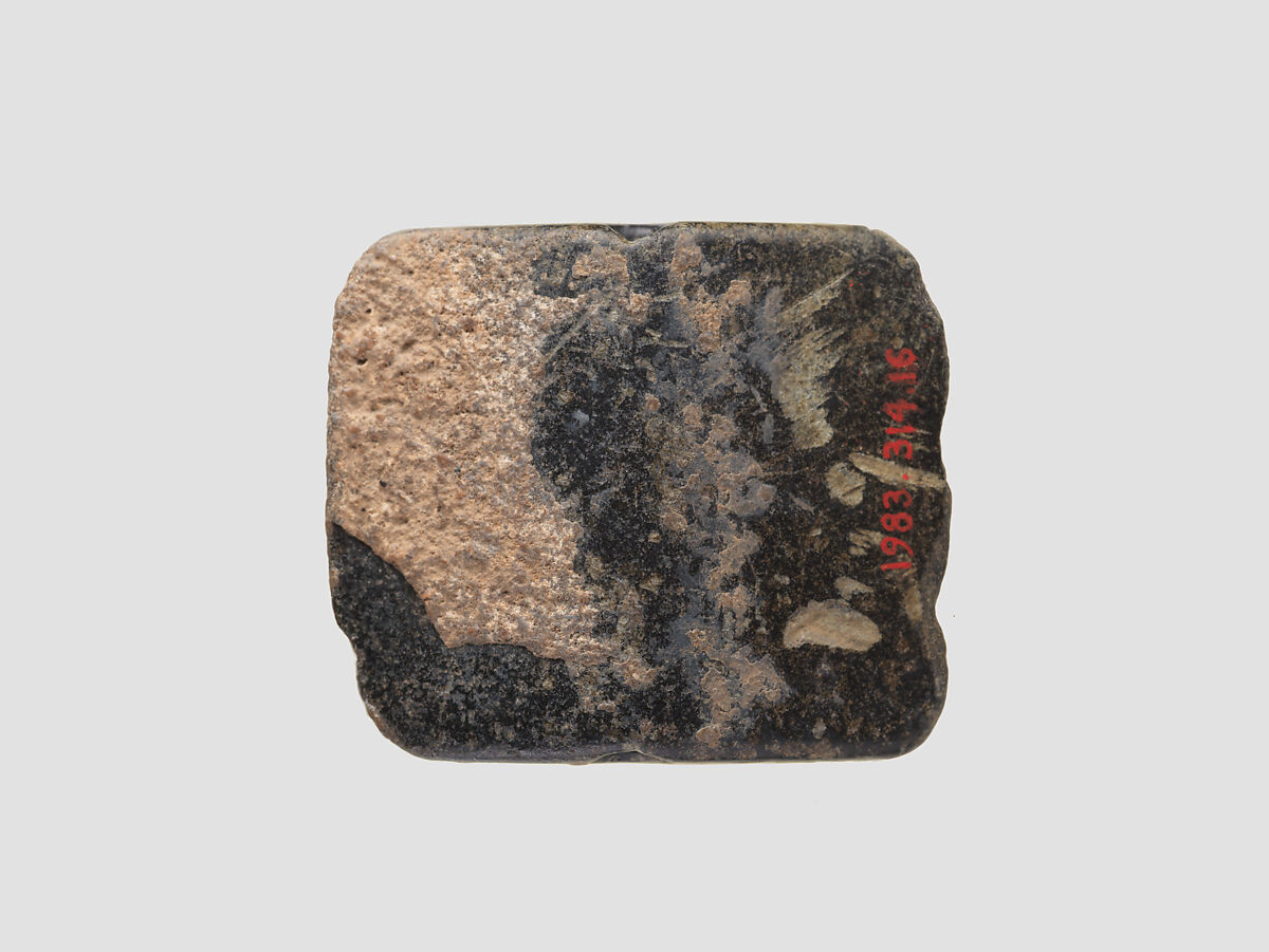 Gable seal, Chlorite or steatite, black