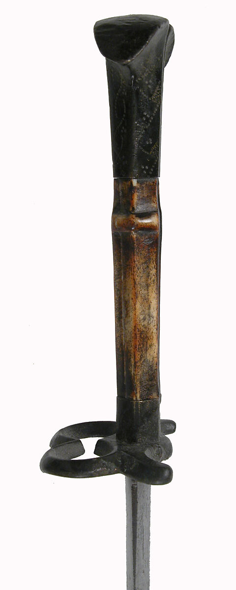 Dagger, Steel, bronze, bone, French