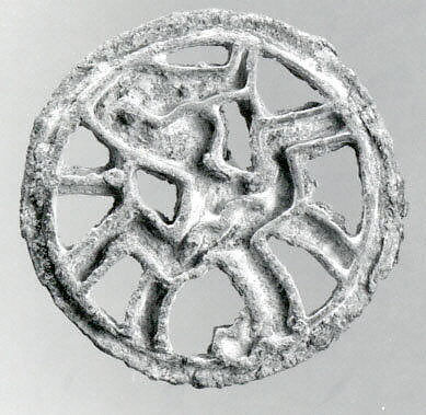 Openwork stamp seal, Copper alloy, Bactria-Margiana Archaeological Complex 