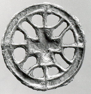 Compartmented stamp seal, Copper alloy, Bactria-Margiana Archaeological Complex 